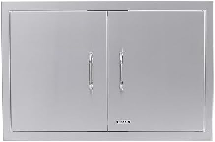 Bull Outdoor Products Premium Outdoor Kitchen Bundle – Angus 75,000 BTU Built-In Grill Head, Double Drawer with Reveal, 38" Double Doors, Single Side Burner, 304 Stainless Steel – LP - Image 7