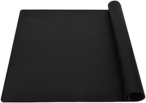 Thick Silicone Counter Mat Large 23.4"by15.6", Heat Resistant Mat by SUPER+KITCHEN