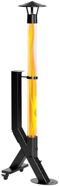 Rayzi 72 Inch Rocket Stove，Decorative Wood Pellet Heater，Outdoor Fireplace by Rayzi