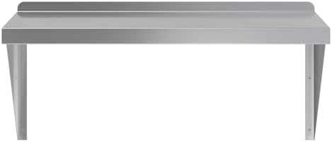 AmGood 18" x 30" Stainless Steel Wall Shelf | Appliance & Equipment Metal Shelving | Kitchen, Restaurant, Garage, Laundry, Utility Room | Heavy Duty | Turned-Down Edge | NSF Certified - Image 4