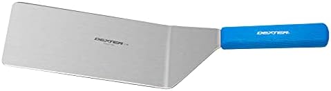 Dexter-Russell Outdoors 8" x 4" Steak Turner – S289-8H-PCP, Stainless Steel Blade with Beveled Edges, Cool Blue Handle Heat Resistant to 500°F, NSF Certified, Made in USA by Dexter-Russell