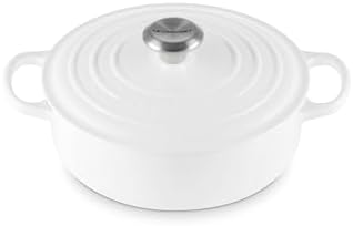 Le Creuset Enameled Cast Iron Round Wide Dutch Oven, 3.5 qt., White by Unknown