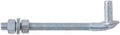 VIVIDA 8 Inch J Bolt Gate Hinge, Heavy Duty 5/8" Gate Hinge Bolt, 1-Pack by VIVIDA