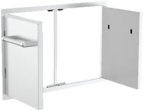 SPIRE 33" Built-in Double Access Door, Stainless Steel, Heavy-Duty Handles, Universal Mount, Perfect for Outdoor Kitchens & Islands, BBQ, Outdoor Grilling, Backyards, 780-0018B - Image 6