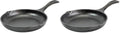 Lodge 8" Cast Iron Skillet - Chef Collection - Perfect Sear - Ergonomic Handles - Superior Heat Retention - Cast Iron Cookware & Skillet (Pack of 2) by Lodge