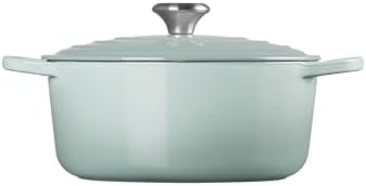 Le Creuset Enameled Cast Iron Round Dutch Oven, 5.5 qt., Sea Salt - Image 4