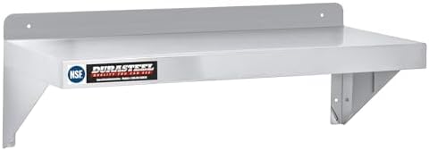 DuraSteel Stainless Steel Shelf - 36 Inch Wide x 14 Deep Commercial NSF Mounted Metal Wall Shelf Pantry Organizer Garage Storage Shelves - Rack Shelving Restaurant Kitchen Units Laundry Utility Room - Image 4
