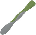 Tovolo Scoop and Spread Large Dual End Silicone Sandwich Spreader Tool with Nylon Handle, BPA Free Dishwasher Safe Silicone and Nylon Tool for Spreading and Scooping, Pesto Green and Oyster Gray by Tovolo
