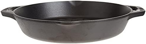 Lodge Pre-Seasoned Cast Iron Round Grilling Basket, 12 Inches - Image 3