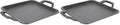 Lodge 11" Cast Iron Square Griddle - Chef Collection - For Indoor & Outdoor Cooking - Superior Heat Retention - Durable Cast Iron - Seasoned Kitchen Griddle (Pack of 2) by Lodge