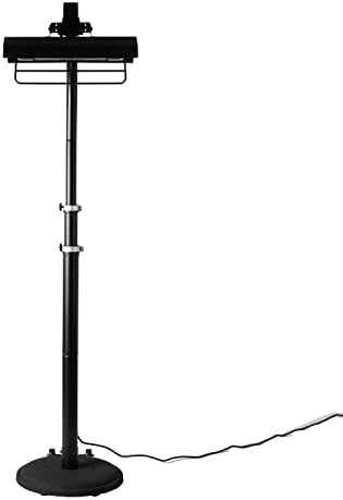 Fire Sense 02678 Telescoping Offset Pole Mounted Infrared Patio Heater With Wheels 1500 Watt Indoor Outdoor Powder Coated Steel Tip over Protection System Cover Included - Black - Image 5