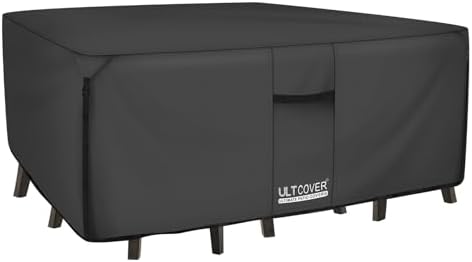 ULTCOVER Waterproof Patio Furniture Cover 76L x 54W in, Black by ULTCOVER