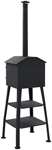 Outdoor Pizza Oven Charcoal Fired with 2 Fireclay Stones, Portable Outside Stainless Steel Pizza Grill, Professional Outdoor Pizza Oven Pizza Maker or Pizzas Bread Cakes or Pies (Style A) - Image 4