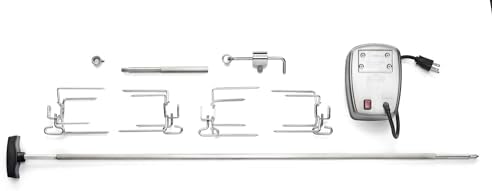 Napoleon Commercial Grade Rotisserie Kit Accessory for XL BBQ Grills, Fits LEX 605/730 Grills or 45"/114 cm Wide, Stainless Steel, Food to 55lbs/25kg by Unknown