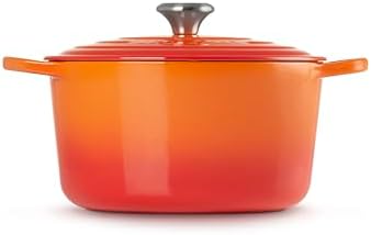 Le Creuset Enameled Cast Iron Signature Deep Round Oven, 6.5 qt., Flame - Image 4