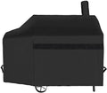 NEXCOVER Offset Smoker Cover - 60 Inch Waterproof Charcoal Grill Cover, Outdoor Heavy Duty BBQ Cover, Rip Resistant Smokestack Barbecue Cover for Brinkmann Char-Broil Weber Nexgrill, Black. by NEXCOVER