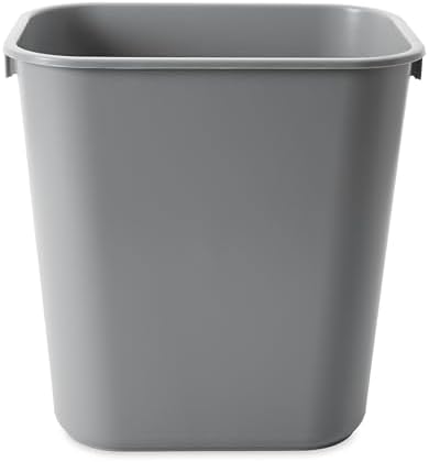 Rubbermaid Commercial Products Wastebasket, Gray, 3.25-Gallon - Image 3