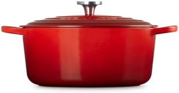 Le Creuset Enameled Cast Iron Round Dutch Oven, 9 qt., Cerise/Crucible - Image 4