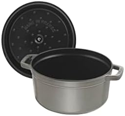 Staub Round Cocotte - 4Qt - Graphite Grey - Image 3