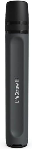 LifeStraw Peak Series - Personal Water Filter Straw for Backup Filtration, Emergency, Survival, and Ultralight Hydration, BPA-Free, Dark Mountain Gray by Unknown