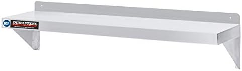 DuraSteel Stainless Steel Wall Shelf - 48" Wide x 12" Deep Commercial Grade - NSF Certified - Industrial Appliance Equipment (Restaurant, Bar, Home, Kitchen, Laundry, Garage and Utility Room) by DuraSteel