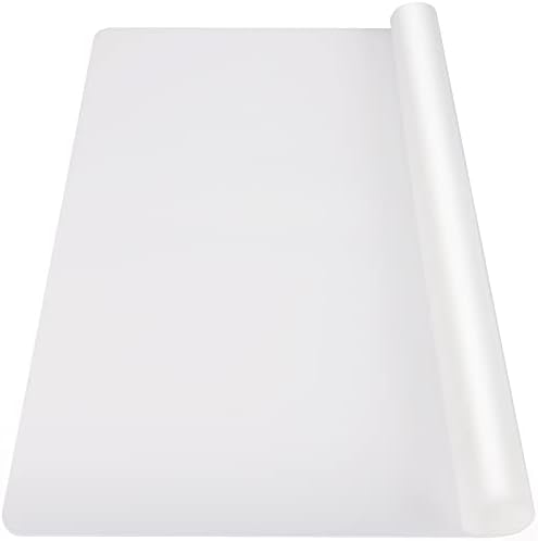 Ewen 39.4x23.5in 2mm Extra Large Silicone Mat, Thick Heat Resistant Placemat Silicone Mats for Kitchen Counter, Bar Workbench Table Protector Cover Pad for Air Fryer Coffee Maker Stove Translucent by Ewen