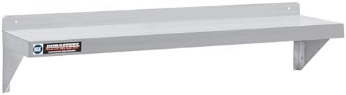 DuraSteel Stainless Steel Shelf - 48 Inch Wide x 14 Deep Commercial NSF Mounted Metal Wall Shelf Pantry Organizer Garage Storage Shelves - Rack Shelving Restaurant Kitchen Units Laundry Utility Room - Image 4