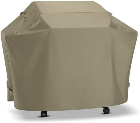 SunPatio 65 Inch Grill Cover for Outdoor Grill Heavy Duty Waterproof, Taupe by SunPatio