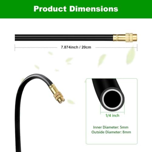 Brass Misting Nozzles for 1/4 Inch Drip Irrigation Tubing, 360° Adjustable Rotating Sprayers for Garden, Greenhouse & Outdoor Cooling, 15 Pack - Image 2