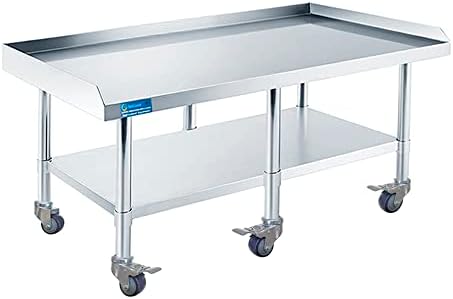 Stainless Steel Rolling Equipment Stand with Wheels (30 x 84) by ExpressKitchQuip