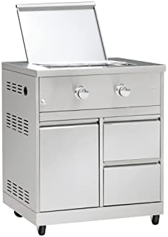 CT Copper Tailor Outdoor Propane Gas Double Side Burner with Dustproof Cover, Cabinet Style, 20000 BTUs, Stainless Steel - Image 6