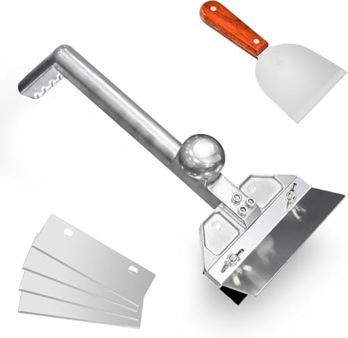 Grill Scraper Heavy Duty Griddle Scraper Set with Replacement Blades Flat Top Grill Accessories Griddle Cleaning Kit for Restaurants,Diners, Outdoor Grill Cleaning by HUOYANSHE