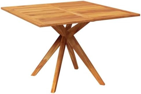 Tidyard 5 Piece Garden Dining Set, Solid Acacia Wood Outdoor Patio Furniture with 4 Chairs and Square Table for Backyard Lawn Deck - Image 7