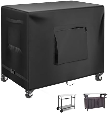 Kovshuiwe 33.8" L x 17.3" W x 32" H Outdoor Prep Table Cover by Kovshuiwe