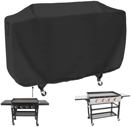 Flattop Grill Cover for Royal Goumet for Char-Griller Flat Iron 4 Burner by Guisong