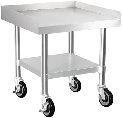 HARDURA Stainless Steel Equipment Stand with Casters 24"X24" by HARDURA