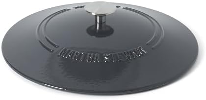 Martha Stewart Gatwick Enameled Cast Iron Braiser with Lid, 3.5-Quart Braiser Pan for Stovetop & Oven, Cast Iron Braising Pan, Grey - Image 6