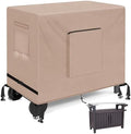 Kovshuiwe Outdoor Dining Cart Cover - Heavy Duty Waterproof Cover for Royal Gourmet Cart Flattop Worktable PC3401S & PC3401B, Compatible with 52 inch Outdoor Utility Cart-52 x 22 x 36 Inch, Khaki by Kovshuiwe