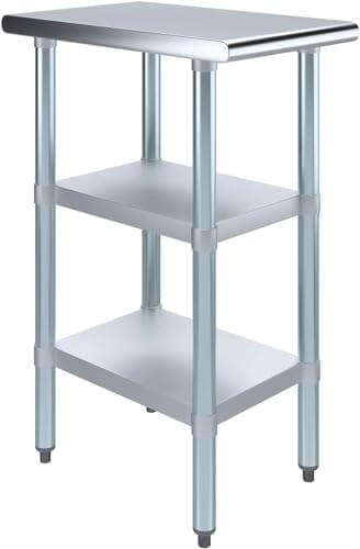 Stainless Steel Work Table with Second Undershelf (30x12) by ExpressKitchQuip