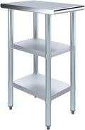 Stainless Steel Work Table with Second Undershelf (30x12) by ExpressKitchQuip