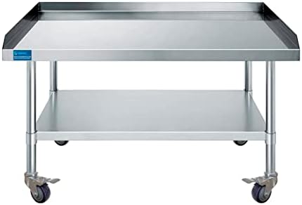 Stainless Steel Rolling Equipment Stand with Wheels (30 x 24) - Image 5