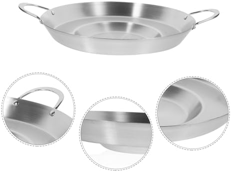SOLUSTRE Stainless Steel Concave Frying Pan for Hiking and Camping Use - Image 5