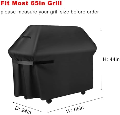 65 Inch Grill Cover, Heavy Duty Waterproof 4-5 Burners BBQ Cover - Image 2