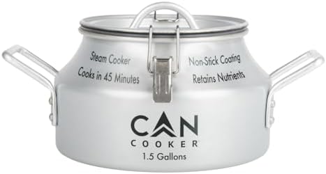 CanCooker Companion 1.5 Gallon Convection Steam Cooker for Home and Camping | Silver (G15-2016) by CanCooker