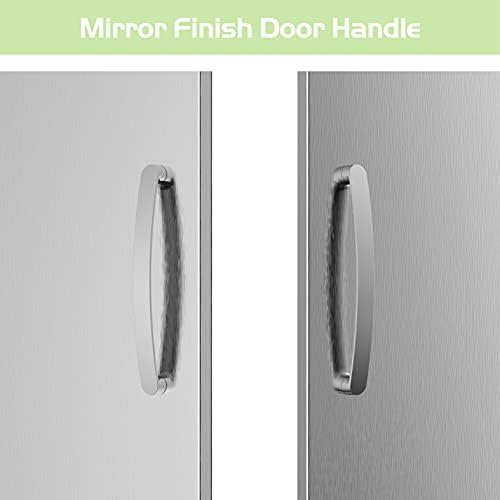 Outdoor Kitchen Doors 26W x 24H Inch, Double BBQ Access Doors 304 Stainless Steel for Outdoor Kitchen Cabinet Grill Station or BBQ Island - Image 6