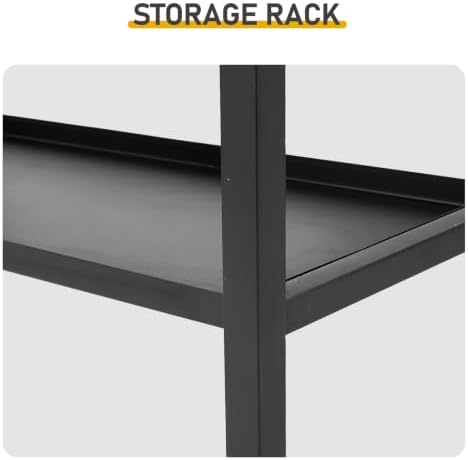 Outdoor Grill Cart, Stainless Steel BBQ Prep Table with 2-Tier Storage, Heavy-Duty Steel Frame, 6-Inch Wheels & Handle, Portable Outdoor Cooking Station for Patio, Backyard, Pizza Oven, Black & Silver - Image 4