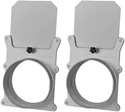 POWERTEC 70227-P2 6-Inch Aluminum Blast Gate for Dust Collector, Dust Collection Fittings, 2 PK by POWERTEC