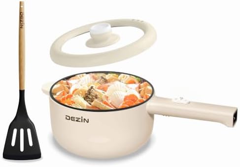 Dezin 2L Hot Pot Electric, Non-Stick Electric Pan, 700W Adjustable Power by DEZIN