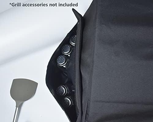 Mini Lustrous Built-in Grill Cover Compatible with 5-Burner Gas Grill, Water-Resistant Island BBQ Grill Top Cover, 41'' (L) x 26'' (W) x 13'' (H) - Image 7