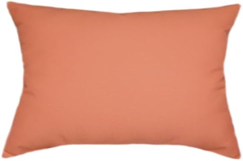 Sunbrella Mezzo Coral Outdoor Pillows, Textured Sunbrella Pillows, Home Decor Pillow for Outdoor Patio Furniture (20x12 Rectangle) by TPODesign